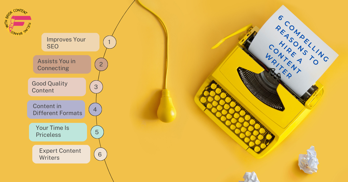 6 COMPELLING REASONS TO HIRE A CONTENT WRITER
